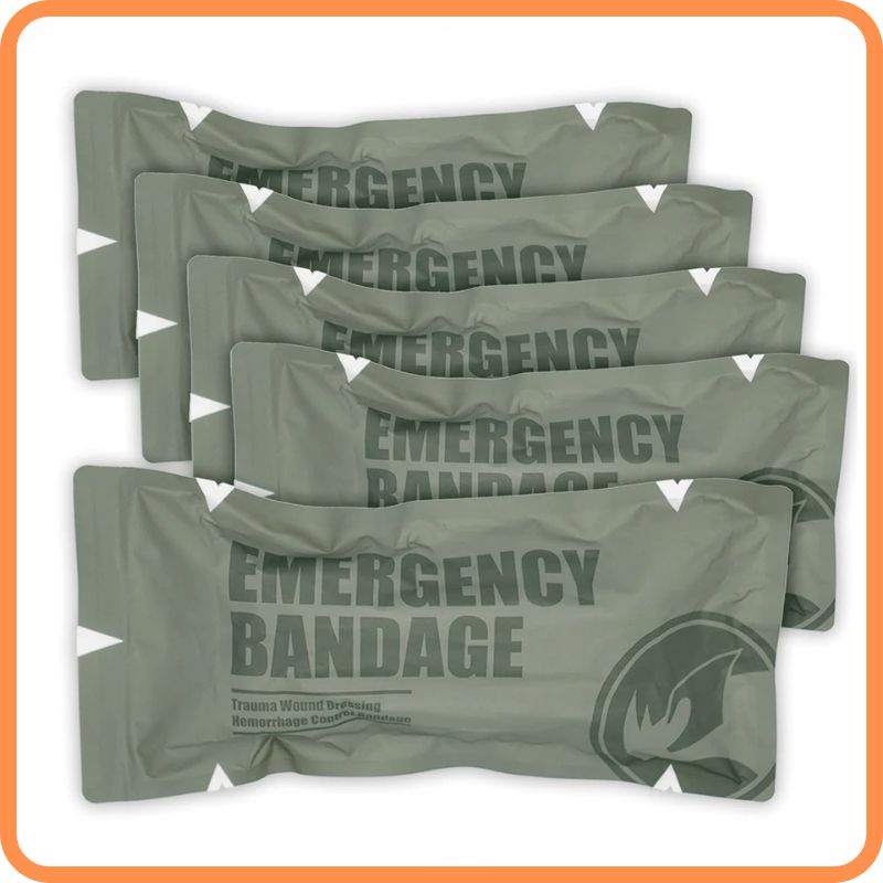 RESCUE Compression Bandage - Trusted Bleeding Control for Real Emergencies, designed for quick one-handed use in crises.