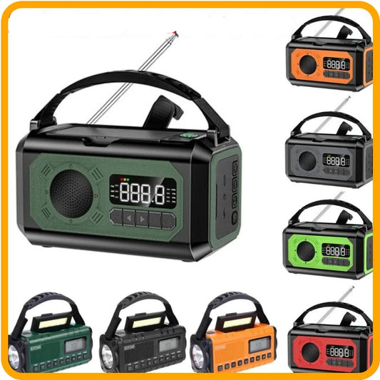 12000mAh Emergency Weather Radio with Dual Solar Panels – Power, Light offers reliable updates and emergency power solutions.