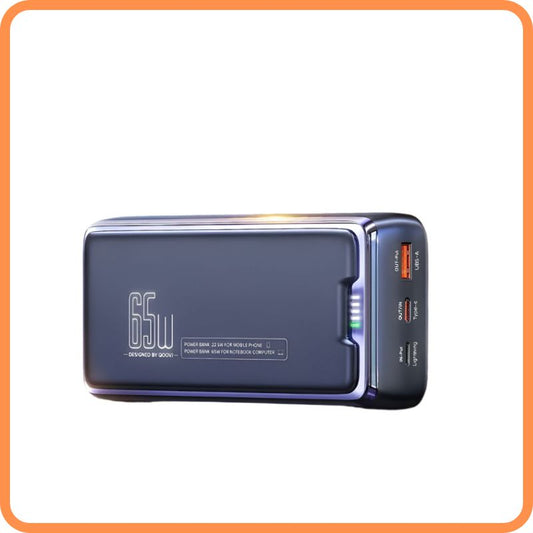 30,000mAh Power Bank – 65W PD Fast Charging | Portable Laptop & Phone Charger