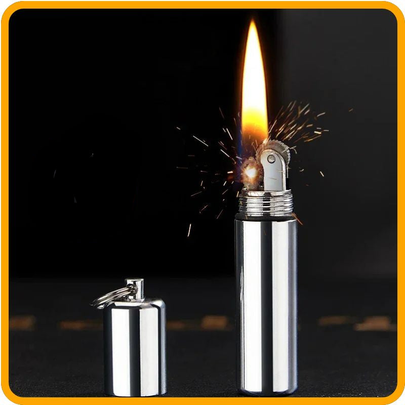 Mini Windproof Kerosene Lighter – Pocket-Sized Fire for Emergencies & Everyday Carry