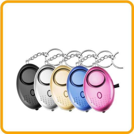 130dB Personal Safety Alarm Keychain with LED Lamp– Emergency Alert