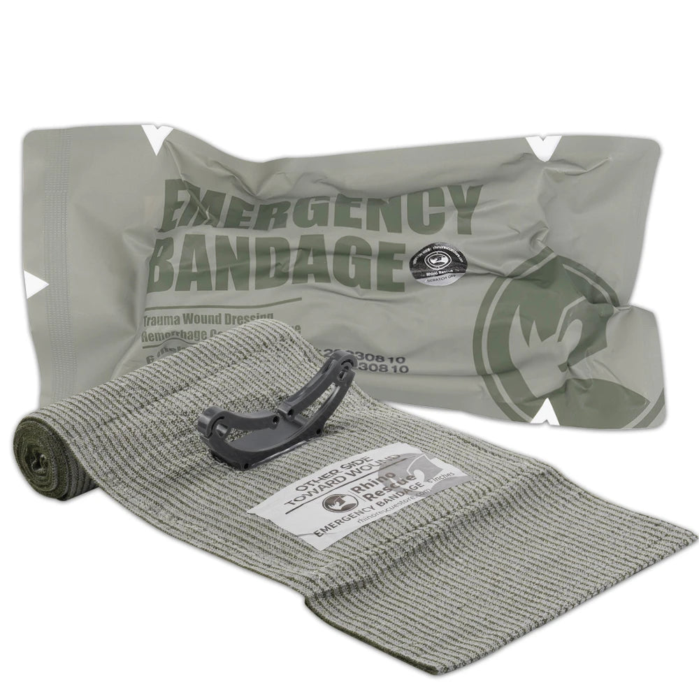 RESCUE Compression Bandage - Trusted Bleeding Control for Real Emergencies, designed for fast, one-handed use in crises.