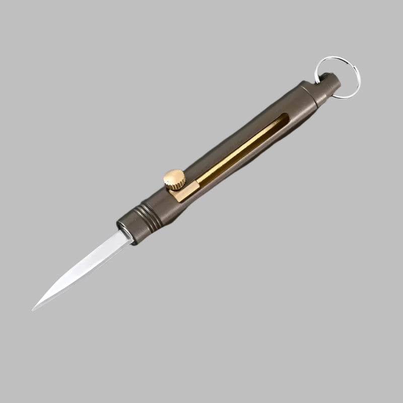 Compact and lightweight, the Mini Keychain Knife is your multifunctional outdoor tool for camping and everyday survival.