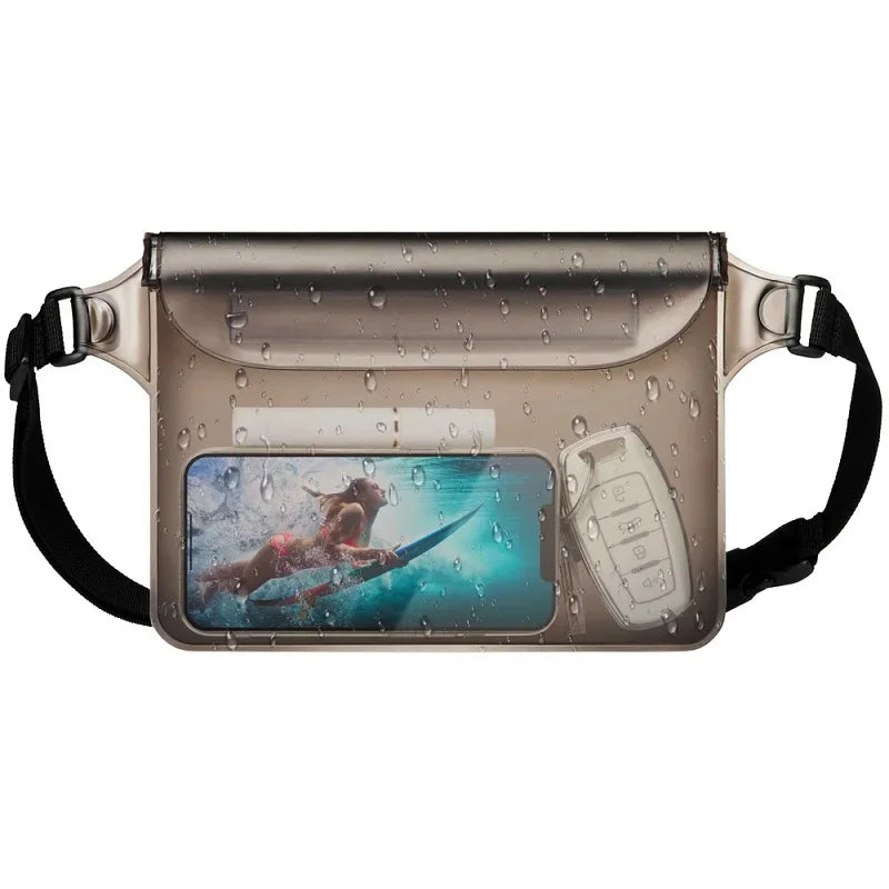 Durable Waterproof Mobile Phone Bag – Adjustable Waist Pouch | Lightweight, protects your essentials from water and dirt.